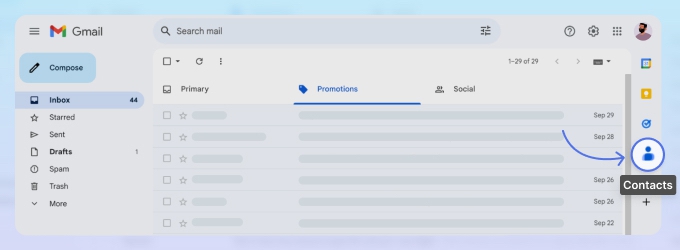 OpenGmailContacts