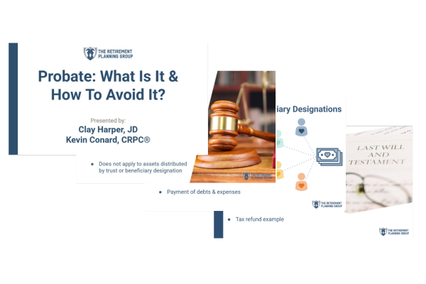 [Webinar] Probate Webinar Hero Image | The Retirement Planning Group